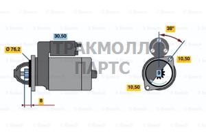 СТАРТЕР  12V 1.4KW - 0986014610