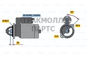 СТАРТЕР  12V 1.7KW - 0986015740