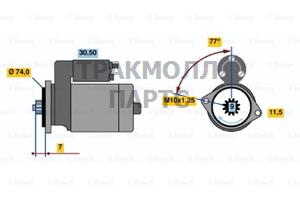 СТАРТЕР  12V 1KW - 0986016441