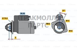 СТАРТЕР  12V 2.2KW - 0986017131