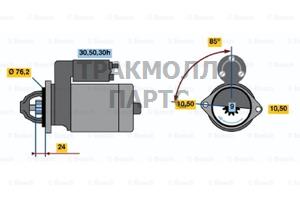 СТАРТЕР  12V 2.2KW - 0986017160