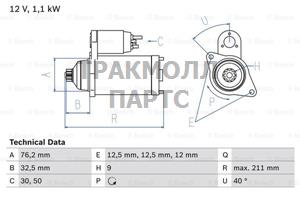 СТАРТЕР - 0986017830