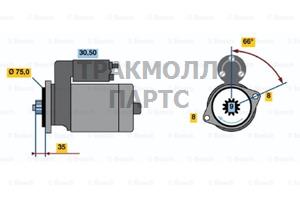 СТАРТЕР  12V 1KW - 0986018551