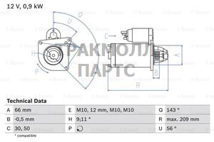 СТАРТЕР - 0986018860