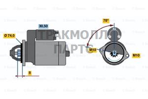 Стартер Bosch - 0986019121