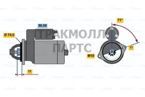 Стартер Bosch - 0986019161