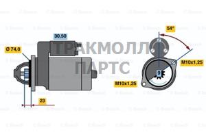 СТАРТЕР  12V 1KW - 0986020611