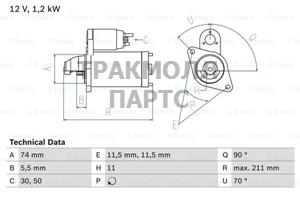 СТАРТЕР - 0986024170