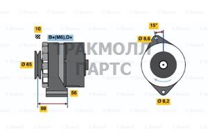 ГЕНЕРАТОР BOSCH - 0986030900