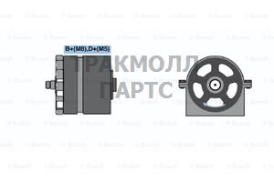 ГЕНЕРАТОР  14V 115A - 0986039870