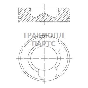 Поршень комплект - 227 02 10