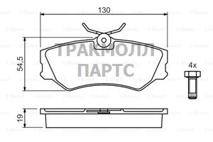 КОЛОДКИ ТОРМОЗНЫЕ - 0986460941