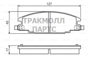 КОЛОДКИ ТОРМОЗНЫЕ - 0986460960