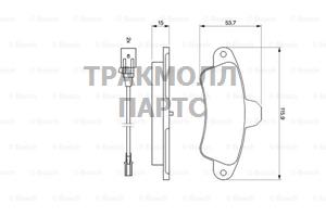 КОЛОДКИ ТОРМОЗНЫЕ - 0986460991