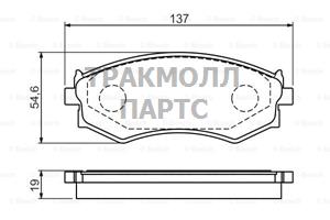 КОЛОДКИ ТОРМОЗНЫЕ - 0986461139