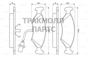 ТОРМОЗНЫЕ КОЛОДКИ - 0986466403