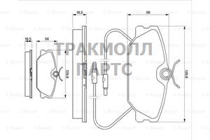 КОЛОДКИ ТОРМОЗНЫЕ - 0986469191