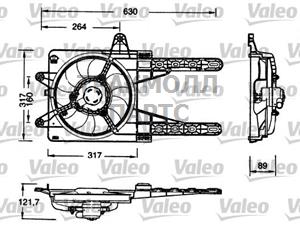 Электродвигатель вентилятор радиатора - 698178