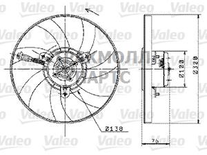 Вентилятор охлаждение двигателя - 698358