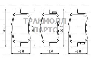 КОЛОДКИ ТОРМОЗНЫЕ - 0986494338