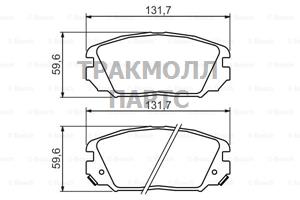 ДИСКОВЫЕ КОЛОДКИ BOSCH - 0986494378