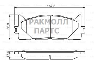 КОЛОДКИ ТОРМОЗНЫЕ - 0986494430