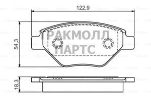 КОЛОДКИ ТОРМОЗНЫЕ ДИСКОВЫЕ - 0986495069