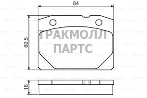 ДИСКОВЫЕ КОЛОДКИ - 0986495077