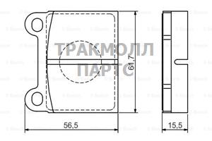 ДИСКОВЫЕ КОЛОДКИ - 0986495078