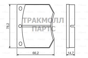 КОЛОДКИ ТОРМОЗНЫЕ ДИСКОВЫЕ - 0986495079