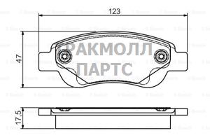 КОЛОДКИ ТОРМОЗНЫЕ ДИСКОВЫЕ - 0986495085