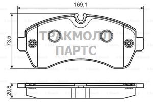 КОЛОДКИ ТОРМОЗНЫЕ - 0986495107