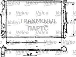 Радиатор Audi A4 A6 VW Passat B5 - 731537