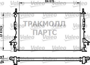 Радиатор RENAULT Vel Satis OE 8200008765 - 732828