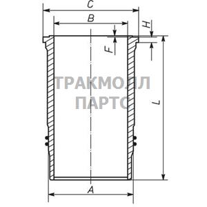 ГИЛЬЗА ЦИЛИНДРА - 037 LW 00104 001