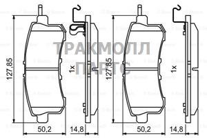 КОЛОДКИ ТОРМОЗНЫЕ - 0986494778