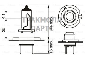 ЛАМПА H7 65W PX26D - 1987302076