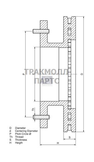 Диск тормозного механизма - 7.36027