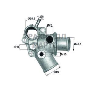 Термостат охлаждающая жидкость - TI 196 82D