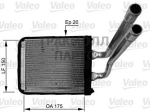 Радиатор отопителя KIA Picanto 04-11 - 812436