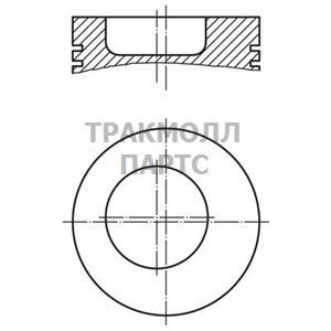 Поршень MB D128.0 STD - 003 66 10