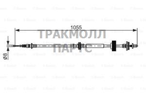 Трос тормозной правый - 1987482791