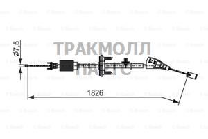Тросик cтояночный тормоз - 1987482799