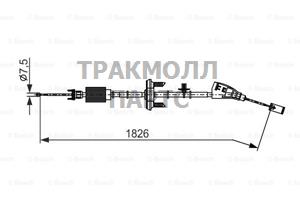 ТРОС РУЧНОГО ТОРМОЗА - 1987482795