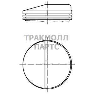 Поршень комплект - 001 68 00