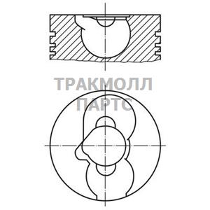 Поршень комплект - 228 36 10