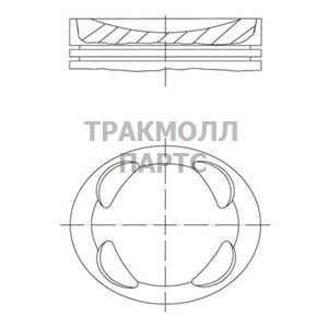 Поршень комплект - 607 78 00