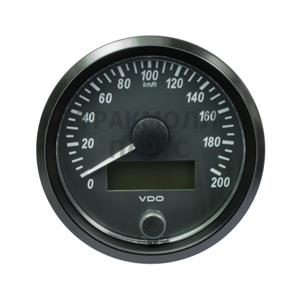 VDO SingleViu Speedometer 200 Km/h Black 80mm - A2C3832940001