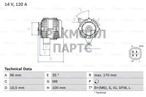 ALTERNATOR - 0986084380