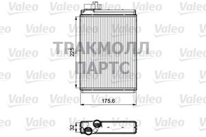 Радиатор отопителя - 811507
